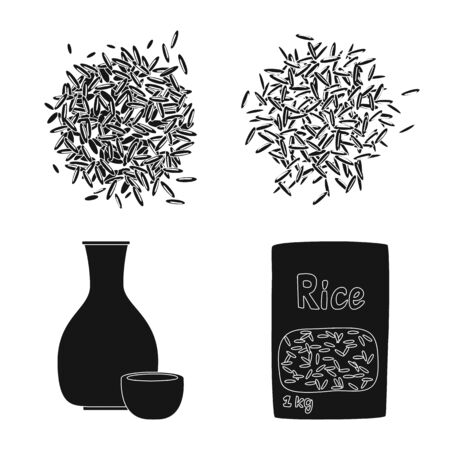 Vector illustration of diet and cooking logo. Set of diet and organic vector icon for stock.のイラスト素材