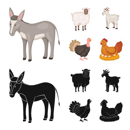 Vector design of breeding and kitchen symbol. Collection of breeding and organic stock symbol for web.のイラスト素材