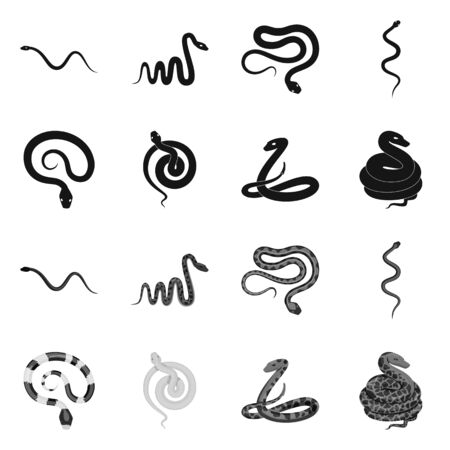 Isolated object of mammal and danger sign. Set of mammal and medicine vector icon for stock.のイラスト素材