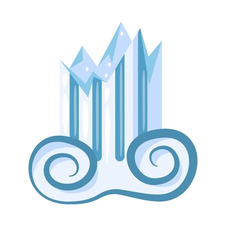 Vector illustration of architecture and old icon. Set of architecture and antique stock symbol for web.のイラスト素材