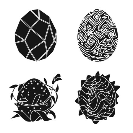 Isolated object of fantastic and cute. Set of fantastic and magic vector icon for stock.のイラスト素材