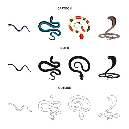 Isolated object of mammal and danger. Set of mammal and medicine vector icon for stock.のイラスト素材