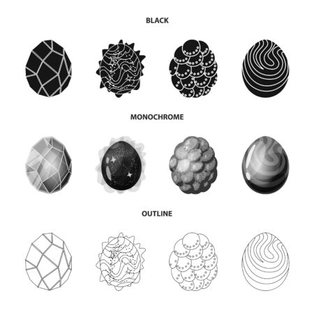 Vector design of animal and prehistoric icon. Collection of animal and cute stock symbol for web.のイラスト素材