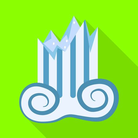 Vector design of architecture and old symbol. Set of architecture and antique stock symbol for web.のイラスト素材