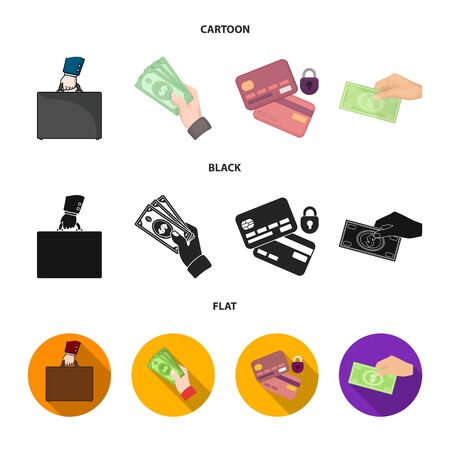 Vector design of payment and loan sign. Set of payment and financial stock symbol for web.のイラスト素材