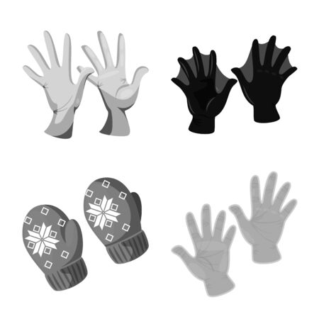 Vector design of property and distinctive icon. Collection of property and textile stock vector illustration.のイラスト素材