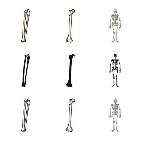 Vector illustration of medicine and clinic logo. Collection of medicine and medical stock vector illustration.のイラスト素材