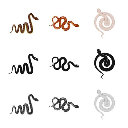 Vector design of mammal and danger symbol. Set of mammal and medicine vector icon for stock.のイラスト素材