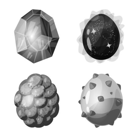 Isolated object of monster and fantasy icon. Set of monster and big vector icon for stock.のイラスト素材
