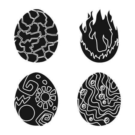 Vector design of fantastic and cute logo. Collection of fantastic and magic stock symbol for web.のイラスト素材