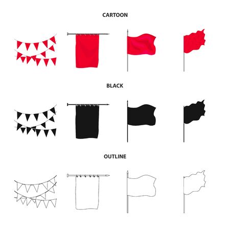 Vector illustration of texture and presentation icon. Collection of texture and media stock symbol for web.のイラスト素材