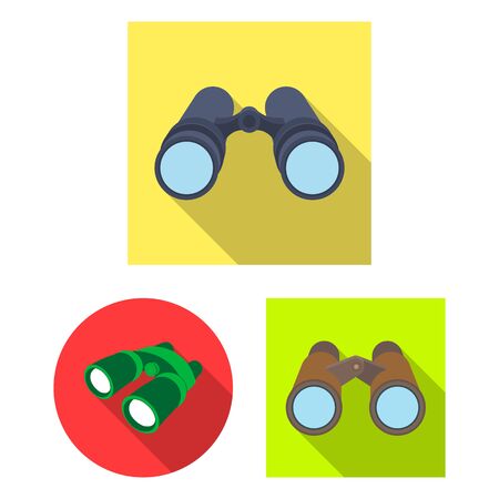 Isolated object of binocular and discovery symbol. Collection of binocular and search stock bitmap illustration.の写真素材