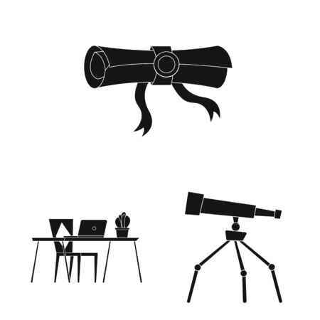 bitmap design of education and learning icon. Set of education and school stock symbol for web.の写真素材