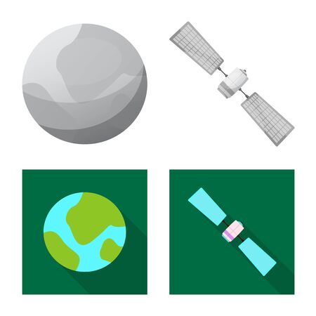 bitmap illustration of mars and space sign. Set of mars and planet stock symbol for web.の写真素材