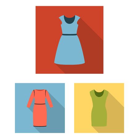 bitmap illustration of dress and clothes icon. Collection of dress and evening stock symbol for web.の写真素材
