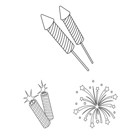 bitmap design of festival and summer symbol. Collection of festival and holiday bitmap icon for stock.の写真素材