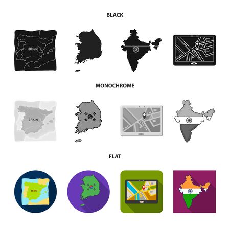 Vector design of middle and east sign. Collection of middle and country stock vector illustration.のイラスト素材