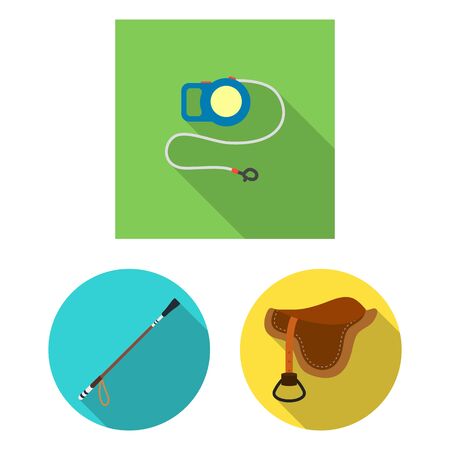 Isolated object of pet and accessories icon. Set of pet and shop bitmap icon for stock.の写真素材