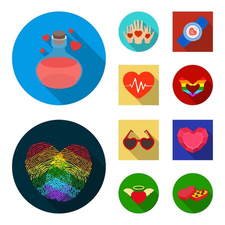 bitmap design of abstract and shape  . Set of abstract and love stock symbol for web.の写真素材