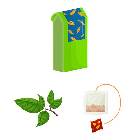 Vector illustration of food and natural. Collection of food and black vector icon for stock.のイラスト素材