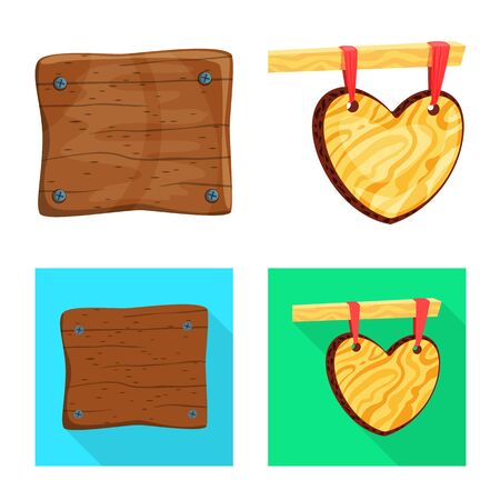 Vector design of raw and forest logo. Set of raw and hardwood stock vector illustration.のイラスト素材
