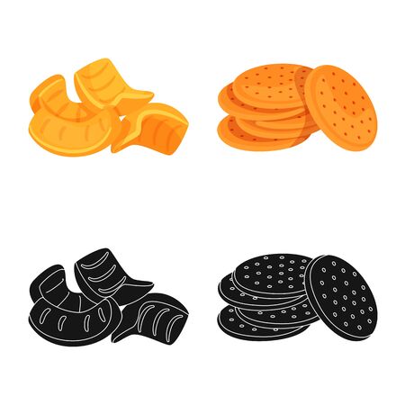 Vector illustration of Oktoberfest and bar symbol. Collection of Oktoberfest and cooking stock vector illustration.のイラスト素材