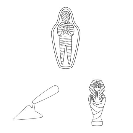 Vector design of story and research . Set of story and discovery stock vector illustration.のイラスト素材