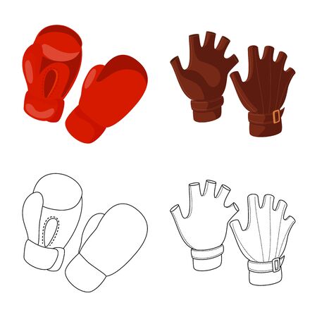Vector illustration of silhouette and safety symbol. Collection of silhouette and comfort stock vector illustration.のイラスト素材