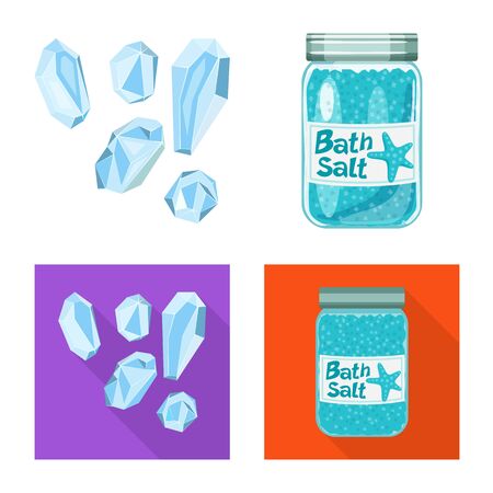 Vector illustration of cooking and sea symbol. Set of cooking and baking vector icon for stock.のイラスト素材