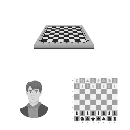 Vector design of tactical and play sign. Set of tactical and thin vector icon for stock.のイラスト素材