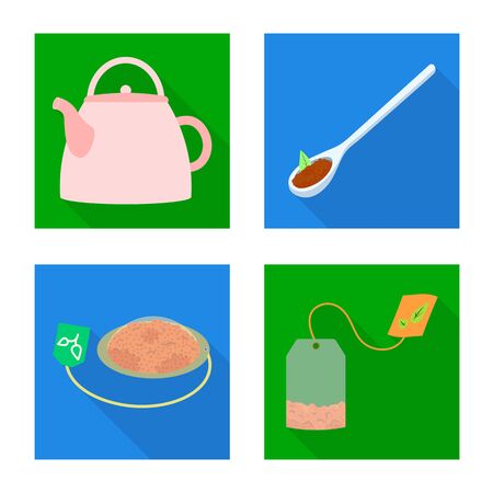 Vector design of product and organic sign. Set of product and floral vector icon for stock.のイラスト素材