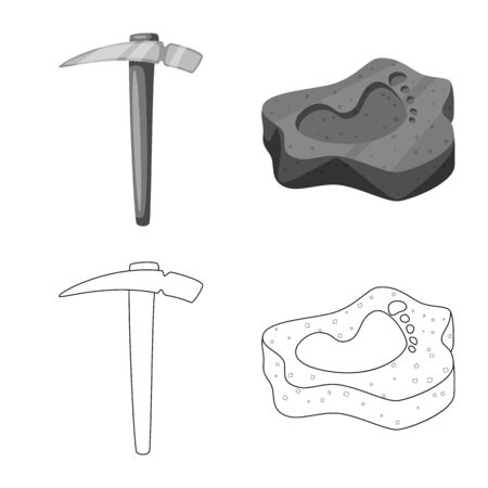 Vector illustration of story and items sign. Set of story and attributes stock symbol for web.のイラスト素材