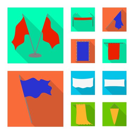 Isolated object of fabric and white icon. Collection of fabric and presentation vector icon for stock.のイラスト素材