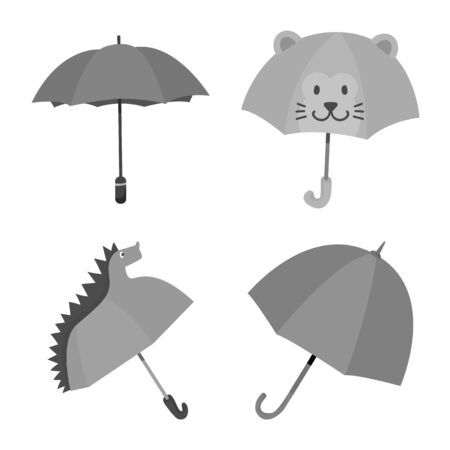 Isolated object of fashion and safety sign. Set of fashion and closed stock vector illustration.のイラスト素材