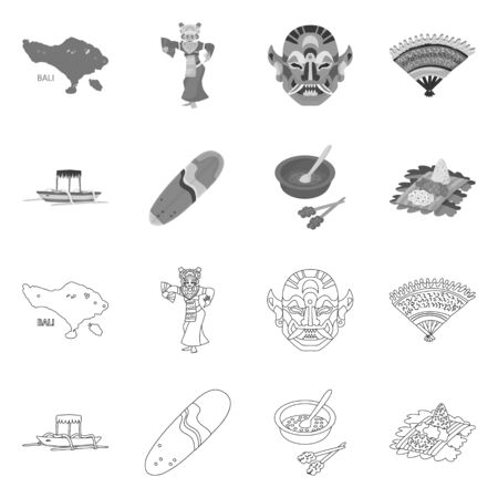 Vector design of and travel logo. Set of and traditional vector icon for stock.のイラスト素材
