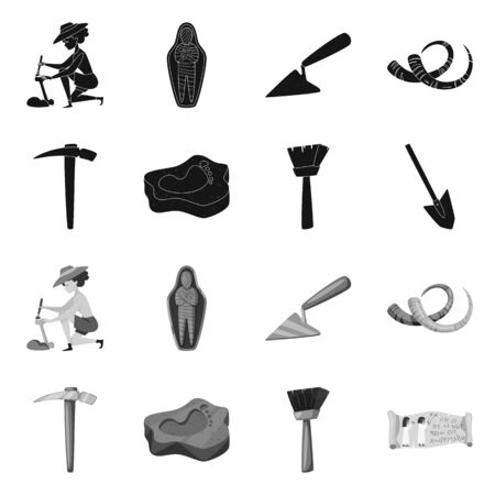 Vector design of story and items icon. Collection of story and attributes vector icon for stock.のイラスト素材