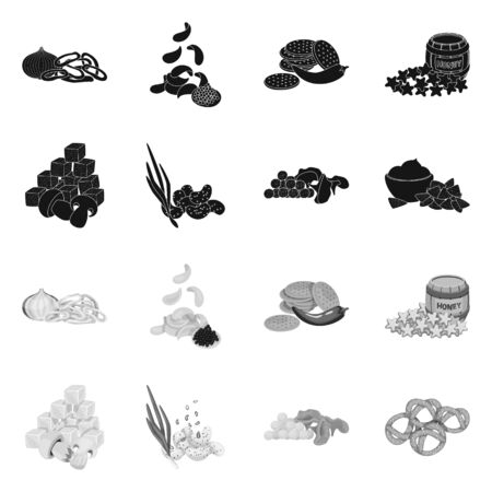 Vector illustration of taste and seasonin symbol. Collection of taste and organic stock symbol for web.のイラスト素材
