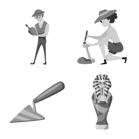 Vector illustration of story and discovery icon. Collection of story and items vector icon for stock.のイラスト素材