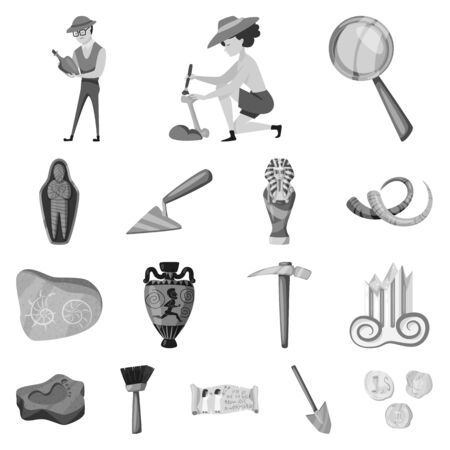 Vector illustration of story and discovery sign. Set of story and items stock symbol for web.のイラスト素材