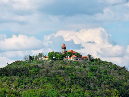 Castle Hnevin in city Most, Czech Republicのeditorial素材