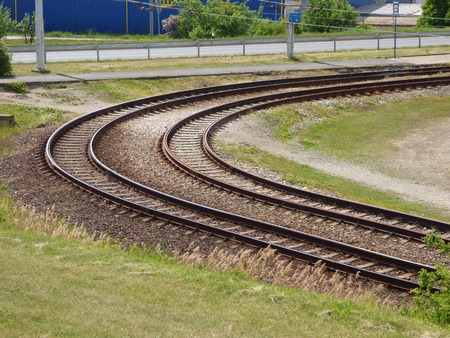 Tram railsの写真素材