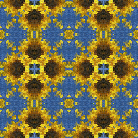 Glass mosaic kaleidoscopic seamless generated hires texture or backgroundの写真素材