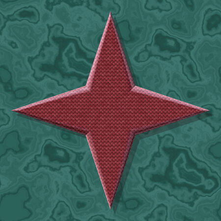 Star shape frame with seamless generated texture の写真素材