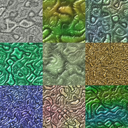Set of alien skin organic seamless generated texturesの写真素材