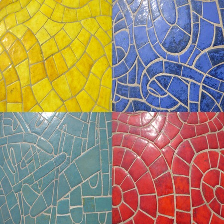 Set of glazed stone textures