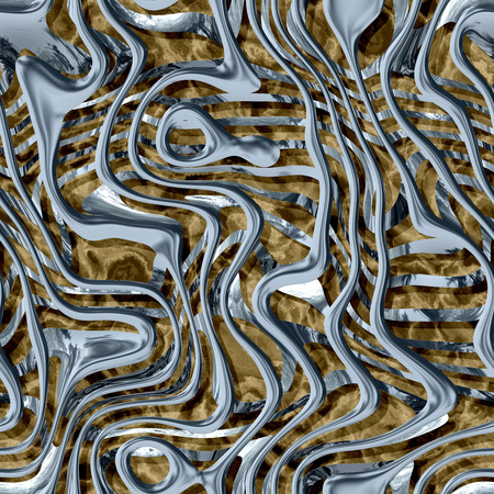 Metal waves seamless generated hires textureの写真素材