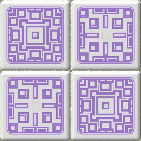 Cube tiles seamless generated hires textureの写真素材