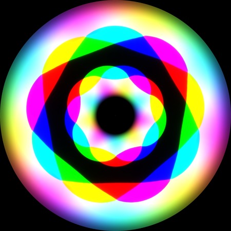 Rainbow waves generated texture