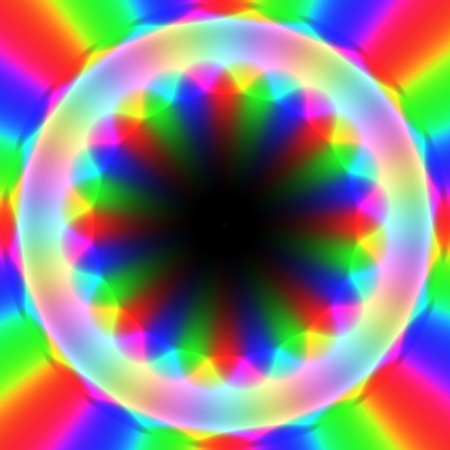 Rainbow waves generated texture