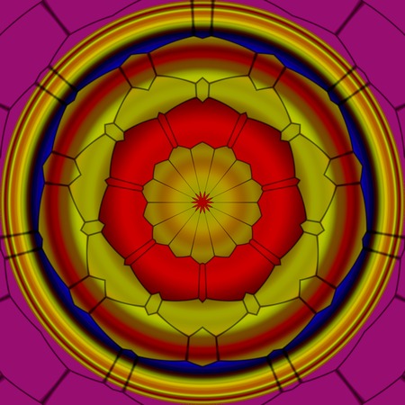 Mandala ornament generated textureの写真素材